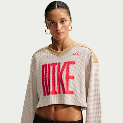 Nike Sportswear Women's Oversized Long-Sleeve Cropped Jersey. Nike.com